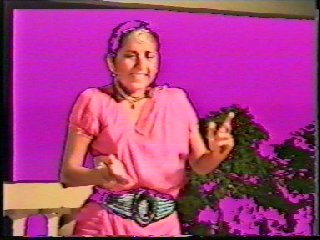 Pictures taken of Sacred Dance and Meditation Course Director Devi Dhyani from the Video of the Performance of Raga Bhairavi in Goa India. Dance002a jpg.jpg (20405 bytes)