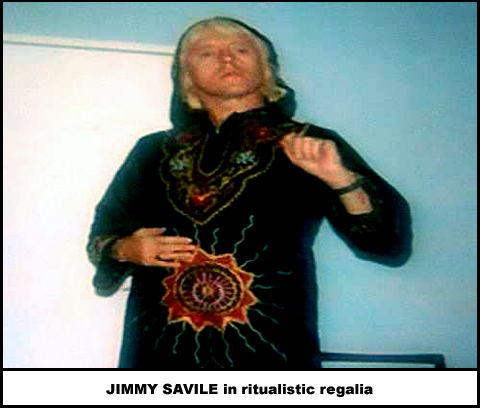 Jimmary Savile in satanic ritualistic regalia